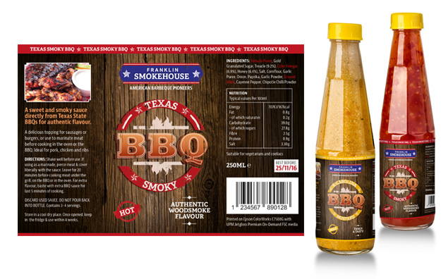 BBQ label design