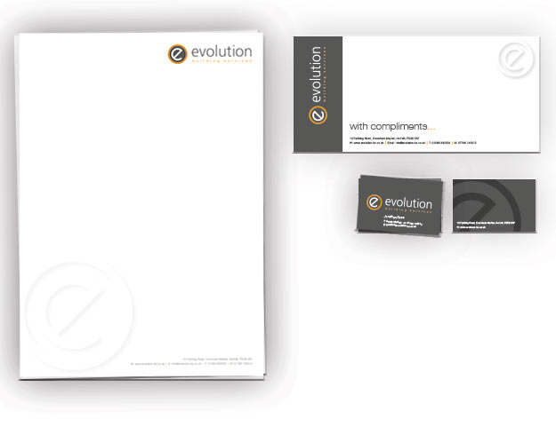 Stationary — letterhead, business card, comp slip