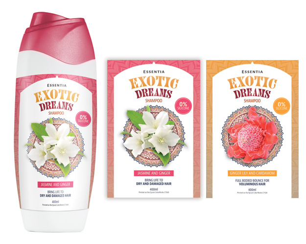 Shampoo label design